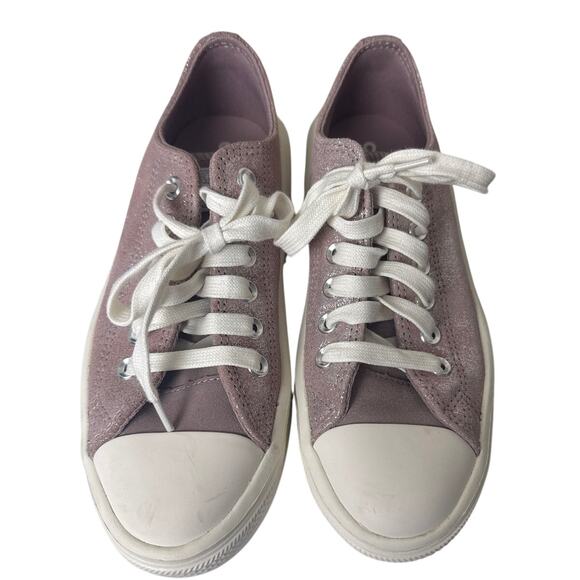 Converse Chuck Taylor All Star Lift Low Top Sneakers Pink Glitter 7.5 Platform - Picture 3 of 8